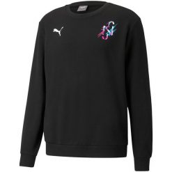 Bluza męska Puma Neymar JR Creativity Crew. Czarne bluzy nierozpinane męskie Puma, m, bez wzorów, casualowe, bez ramiączek, bez kaptura. Za 144.11 zł.