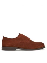 Calvin Klein Półbuty Ess Rubber Derby Su HM0HM01928 Brązowy. Brązowe codzienne półbuty męskie Calvin Klein, bez wzorów, ze skóry, bez obcasa, bez zapięcia. Za 489.99 zł.
