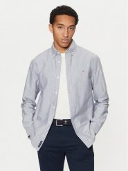 Tommy Jeans Koszula Oxford DM0DM20667 Niebieski Regular Fit. Niebieskie koszule męskie Tommy Jeans, m, bez wzorów, z bawełny, bez kołnierzyka, bez ramiączek. Za 199.99 zł.