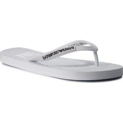 Japonki EA7 EMPORIO ARMANI - XCQ002 XCC08 D611 White/Black. Białe klapki i japonki męskie EA7 Emporio Armani, z materiału. Za 249.00 zł.