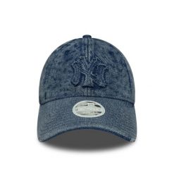 Czapka baseballowa New York Yankees Denim 9twenty. Niebieskie czapki męskie New Era, bez wzorów, z denimu. Za 179.50 zł.