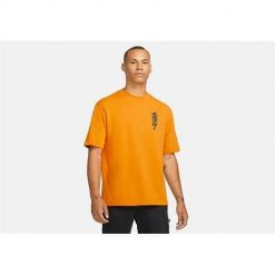 Koszulka sportowa męska Nike Air Jordan Zion. Brązowe t-shirty sportowe męskie Nike, m, bez wzorów, z bawełny, sportowe, bez ramiączek. Za 227.00 zł.