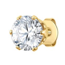 True Rebels Kolczyki Stal nierdzewna Żółte złoto Biżuteria męska 1 ct Męskie. Żółta biżuteria dla mężczyzn True Rebels, z materiału, z cyrkonią, pozłacane. Za 119.99 zł.