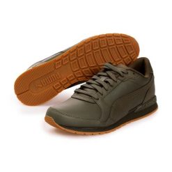 Buty do chodzenia męskie Puma ST RUNNER V3 L. Zielone buty do biegania męskie Puma, bez wzorów, bez zapięcia, do biegania. Za 279.00 zł.