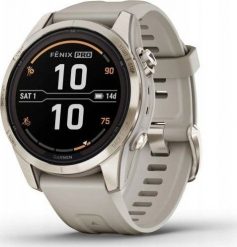 Zegarek sportowy Garmin SMARTWATCH FENIX 7S PRO SOLAR/SAND/GOLD 010-02776-15 GARMIN. Zegarki sportowe Garmin. Za 3,338.00 zł.