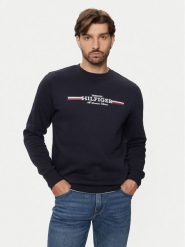 Tommy Hilfiger Bluza MW0MW35530 Granatowy Regular Fit. Niebieskie bluzy nierozpinane męskie Tommy Hilfiger, m, bez wzorów, z bawełny, bez ramiączek, bez kaptura. Za 309.99 zł.