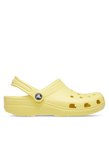Crocs Klapki Classic 10001 Żółty. Żółte klapki i japonki męskie Crocs, bez wzorów, z tworzywa sztucznego. Za 229.99 zł.