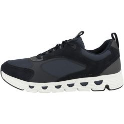 Tenisówki Geox Model 0fu22 U Spherica Kolor Niebieski. Niebieskie trampki męskie Geox, bez wzorów, ze skóry, bez zapięcia. W wyprzedaży za 399.10 zł.