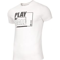 T-shirt męski TSM004 - biały. T-shirty męskie marki 4f. Za 44.99 zł.