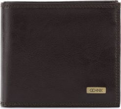 OCHNIK OCHNIK skórzany portfel męski SL-106-89 brąz. Portfele męskie Ochnik, bez wzorów. Za 189.00 zł.