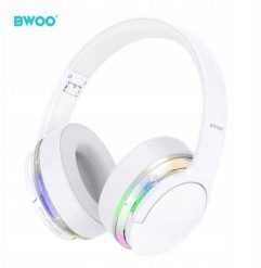 BWOO BW587 nauszne słuchawki bezprzewodowe ANC białe. Białe słuchawki bluetooth Avantree. Za 83.57 zł.