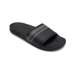 Klapki basenowe męskie Quiksilver Rivi Slide. Szare klapki i japonki męskie Quiksilver, bez wzorów, z gumy. Za 179.99 zł.