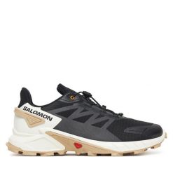 Buty do biegania Salomon. Czarne buty do biegania męskie Salomon, bez wzorów, bez zapięcia, do biegania. Za 449.99 zł.