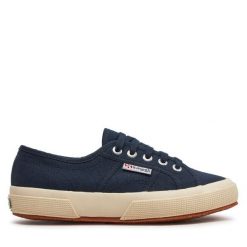 Tenisówki Superga. Niebieskie trampki męskie Superga, bez wzorów, bez zapięcia. Za 159.99 zł.