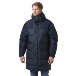 Parka Helly Hansen Escape. Niebieskie parki męskie Helly Hansen, m, bez wzorów, z puchu, bez kaptura. W wyprzedaży za 1,549.00 zł.