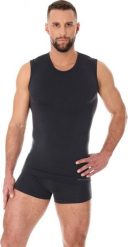 Brubeck Bezrękawnik męski COMFORT WOOL grafitowy r. XXL (SL10160). Szare bielizna termoaktywna męska Brubeck, m, bez wzorów, bez ramiączek. Za 123.89 zł.