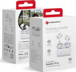 Słuchawki ForCell Master PRO białe. Białe słuchawki bluetooth ForCell. Za 176.48 zł.
