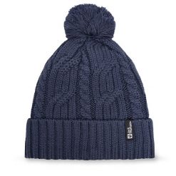 Czapka Jack Wolfskin. Niebieskie czapki męskie Jack Wolfskin, bez wzorów, sportowe. Za 169.99 zł.