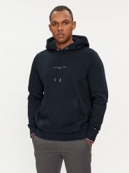 Tommy Hilfiger Bluza Logo MW0MW32673 Granatowy Regular Fit. Niebieskie bluzy nierozpinane męskie Tommy Hilfiger, m, bez wzorów, z syntetyku, bez ramiączek, bez kaptura. Za 499.99 zł.