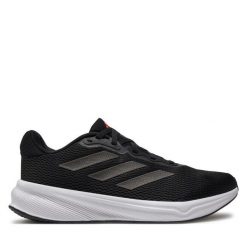 Buty do biegania adidas. Czarne buty do biegania męskie ADIDAS, bez wzorów, bez zapięcia, do biegania. Za 279.99 zł.