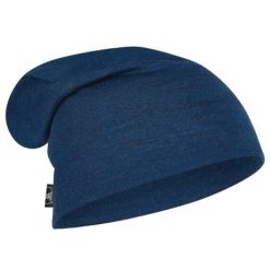 Czapka dla dorosłych Buff Merino Heavyweight Beanie. Niebieskie czapki męskie Buff, bez wzorów, z wełny, sportowe. Za 140.99 zł.