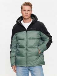 Champion Kurtka przejściowa Hooded Jacket 219190 Zielony Regular Fit. Zielone kurtki męskie CHAMPION, l, bez wzorów, z syntetyku, bez ramiączek, bez kaptura. Za 839.99 zł.