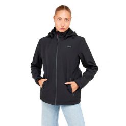 Podgrzewana kurtka softshell. Czarne kurtki softshell męskie G-HEAT, na zimę, m, bez wzorów, z softshellu, bez kaptura, trekkingowe. Za 738.65 zł.