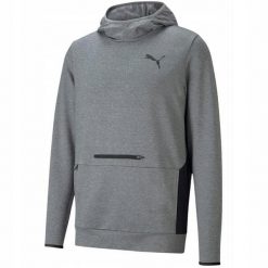 Męska Bluza Z Kapturem Rtg. Szare bluzy nierozpinane męskie Puma, m, bez wzorów, z kapturem. Za 198.99 zł.
