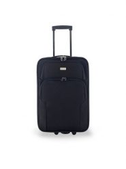 Semi Line Walizka kabinowa T5679-1 Czarny. Czarne walizki męskie Semi-line, bez wzorów, z poliesteru. Za 169.99 zł.