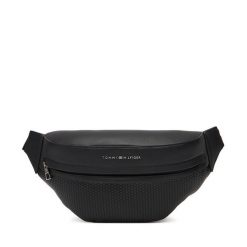 Saszetka nerka Tommy Hilfiger. Czarne saszetki męskie Tommy Hilfiger, bez wzorów, małe. Za 299.99 zł.