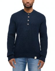 Męski Sweter Mustang Style Emil C Henley Total Eclipse 1014118 5226. Swetry męskie Mustang, bez wzorów, bez kołnierzyka, bez ramiączek. Za 179.99 zł.