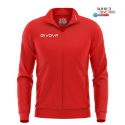 Bluza sportowa Givova Polarfleece Mono 500 Red. Czerwone bluzy bez kaptura męskie Givova, bez wzorów, z tkaniny, bez kaptura. Za 93.02 zł.