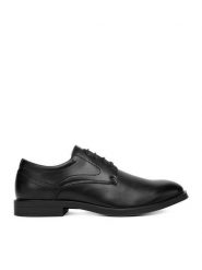 Lanetti Półbuty CEO-M33606-5 Czarny. Czarne eleganckie półbuty męskie Lanetti, z materiału, wizytowe, bez obcasa, bez zapięcia. Za 129.99 zł.