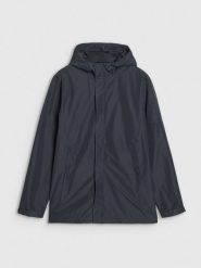 4F Kurtka przejściowa męska - czarna XXL. Czarne kurtki męskie 4f, m, bez wzorów, bez ramiączek, bez kaptura. Za 349.99 zł.