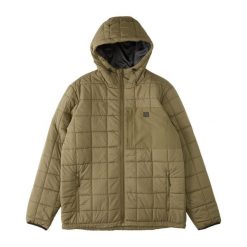 Kurtka męska Billabong Journey Puffer pikowana z kapturem. Zielone kurtki męskie Billabong, m, bez wzorów, bez ramiączek, z kapturem. W wyprzedaży za 254.00 zł.