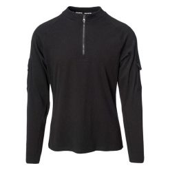 Męska Bluza Clayson. Czarne bluzy nierozpinane męskie IGUANA, m, bez wzorów, bez ramiączek, bez kaptura. Za 162.99 zł.