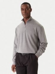 Calvin Klein Sweter LV040BM356 Szary Regular Fit. Szare kardigany męskie Calvin Klein, m, bez wzorów, z bawełny, bez ramiączek. Za 559.99 zł.