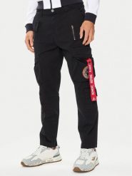 Aeronautica Militare Spodnie cargo 241PA1582CT3255 Czarny Regular Fit. Czarne spodnie na co dzień męskie Aeronautica Militare, bez wzorów, z bawełny. Za 379.99 zł.