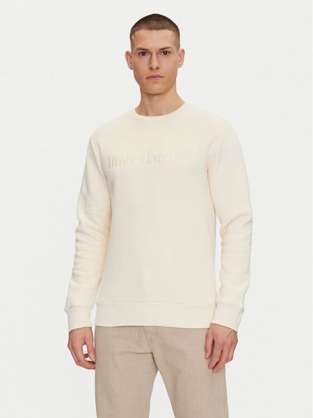 Timberland Bluza TB0A6VG6 Beżowy Regular Fit. Brązowe bluzy nierozpinane męskie Timberland, m, bez wzorów, z bawełny, bez ramiączek, bez kaptura. Za 229.99 zł.