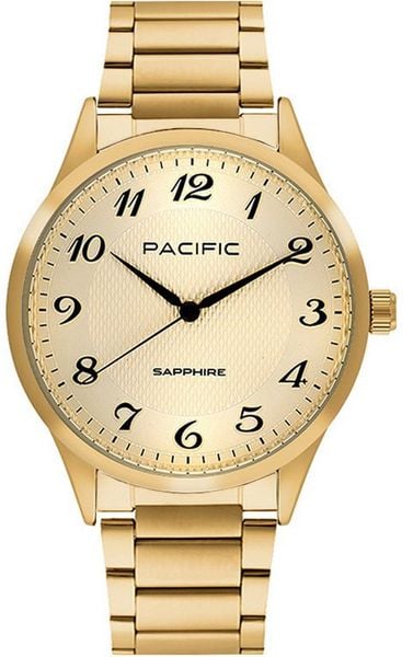 Zegarek męski PACIFIC-stalowy-szkło SZAFIR- BMB-1102-05. Szare zegarki męskie Perfect, szklane. Za 249.40 zł.