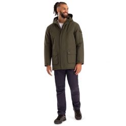 Trespass Stewart - Męska kurtka przeciwdeszczowa Dark Vine. Zielone kurtki męskie Trespass, m, bez wzorów, z puchu, sportowe, bez ramiączek, bez kaptura. Za 496.99 zł.