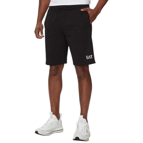 Bermuda Core Identity Rozmiar XXL Czarny - 8NPS65PJVRZ-1200. Czarne szorty męskie EA7, bez wzorów, z bawełny, sportowe. Za 319.15 zł.