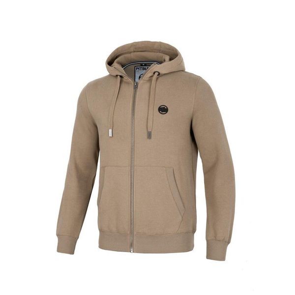 Bluza męska Pitbull rozpinana z kapturem Small Logo. Brązowe bluzy z kapturem męskie PITBULL, l, bez wzorów, z kapturem. Za 269.00 zł.