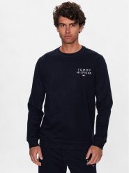 Tommy Hilfiger Bluza UM0UM02878 Granatowy Regular Fit. Niebieskie bluzy nierozpinane męskie Tommy Hilfiger, l, bez wzorów, z bawełny, bez ramiączek, bez kaptura. Za 299.99 zł.
