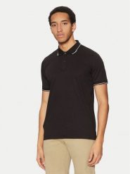 Calvin Klein Polo K10K114130 Czarny Regular Fit. Czarne koszulki polo męskie Calvin Klein, m, bez wzorów, z bawełny, bez kołnierzyka, bez ramiączek. Za 219.99 zł.