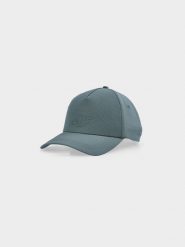 4F Czapka z daszkiem strapback męska - zielona L. Zielone czapki męskie 4f, na lato, z aplikacjami, z syntetyku, klasyczne. W wyprzedaży za 39.99 zł.
