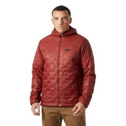 Kurtka narciarska z kapturem Helly Hansen Lifaloft. Czerwone kurtki narciarskie i snowboardowe męskie Helly Hansen, m, bez wzorów, z kapturem, narciarskie. W wyprzedaży za 852.50 zł.