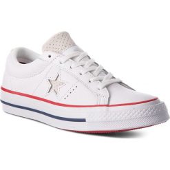 Tenisówki CONVERSE - One Star Ox 160624C White/Gym Red/White. Białe trampki męskie Converse, z gumy, retro. W wyprzedaży za 239.00 zł.