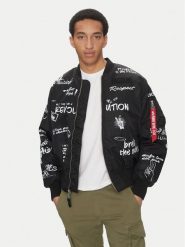 Alpha Industries Kurtka bomber MA-1 Peace 156136 Czarny Regular Fit. Czarne kurtki męskie Alpha Industries, m, bez wzorów, z syntetyku, bez ramiączek, bez kaptura. Za 539.99 zł.