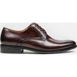 Brązowe półbuty wizytowe. Eleganckie półbuty męskie marki Kazar. Za 449.00 zł.